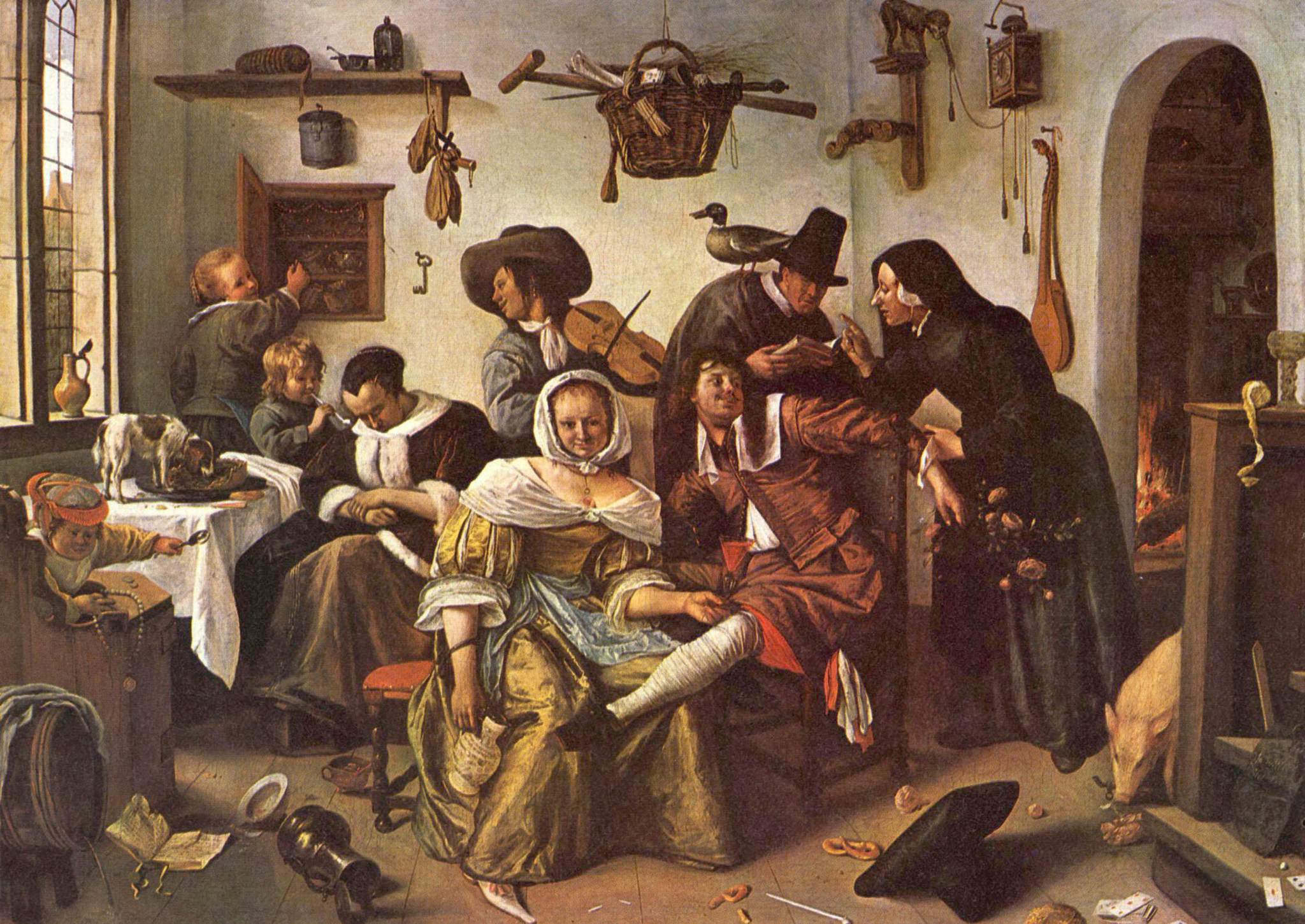 Jan Steen's "Beware of Luxury"